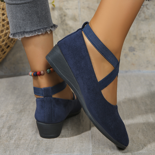 Aurélie | Baskets élégantes à semelle compensée avec bande élastique - Chaussures de marche confortables pour tous les jours - Image 2