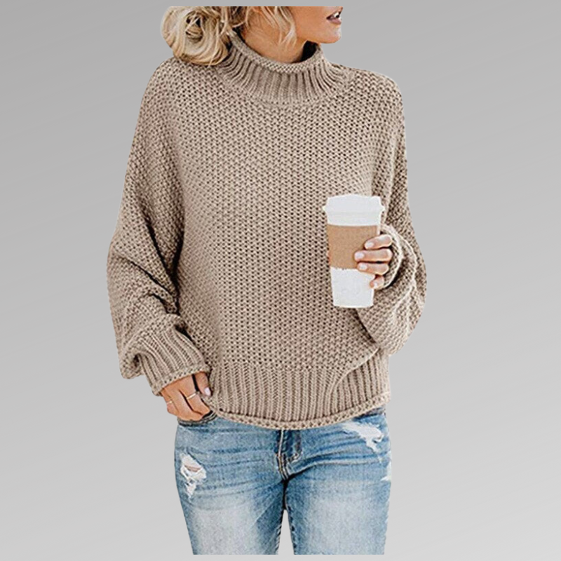 Enora | Pull ample à col roulé pour femme - Image 10