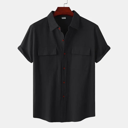 Claude | Chemise à manches courtes avec poches pour l'été - Image 2