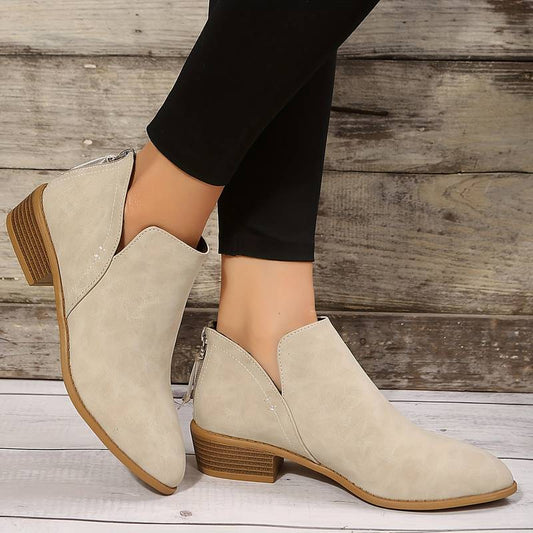 Aurore | Bottines Femme à Talon Bloc et Bout Pointu - Image 2