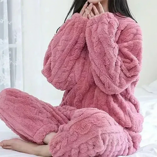 Lorena | Ensemble de détente texturé à manches longues pour femmes - Image 2