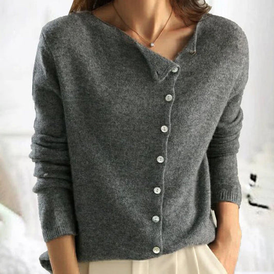 Laetitia | Pull Femme Manches Longues Boutonné - Image 2