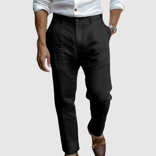 Michaël | Pantalon en lin de luxe élégant - Image 2