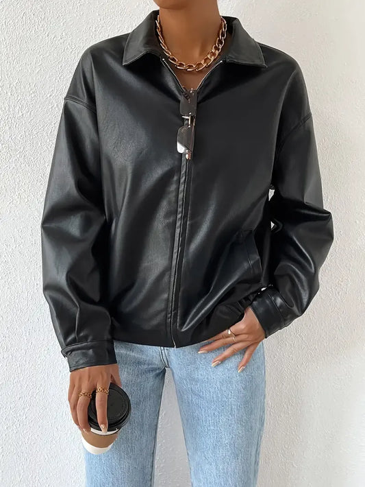 Sévérine | Veste Zippée Oversize Femme - Image 2