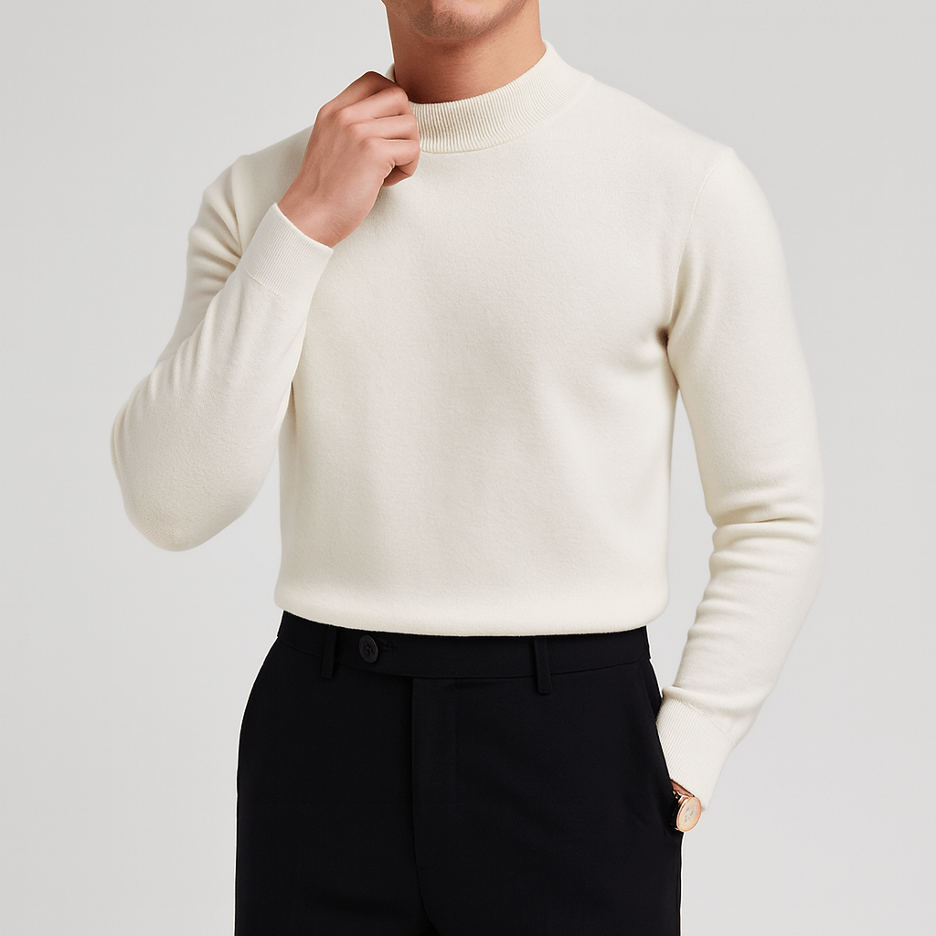 Samuel | Pull Homme à Col Montant et Manches Longues - Image 4