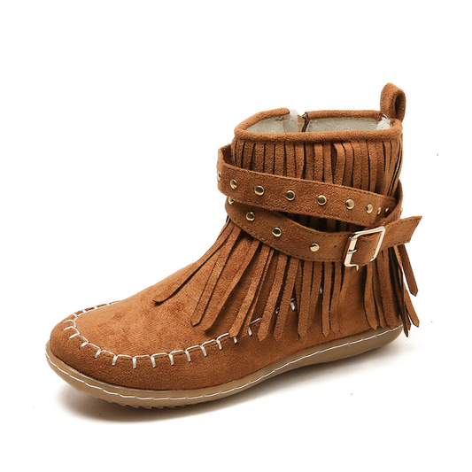 Alexandra | Bottines à Franges et Boucle pour Femme - Image 2