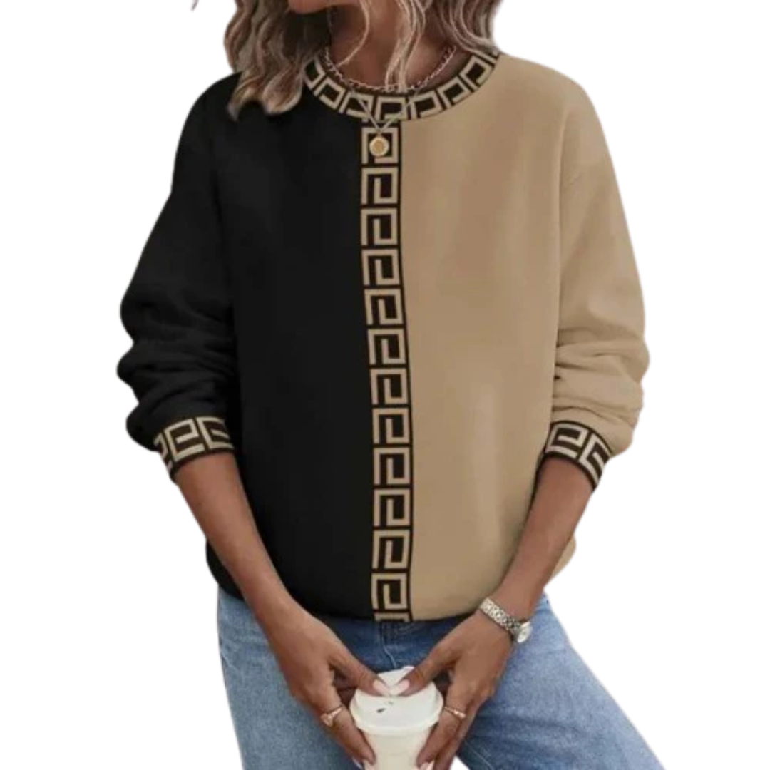 Sixtine | Pull Femme Manches Longues Color Block - Image 4