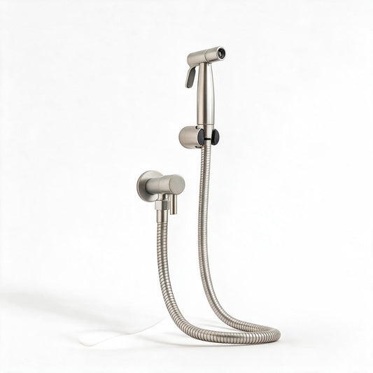 Bidet-håndbruser i rustfrit stål – toiletsprøjte med vægholder