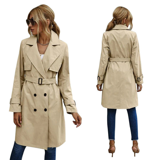 Sévérine | Manteau Trench Croisé Ceinturé pour Femme - Image 2