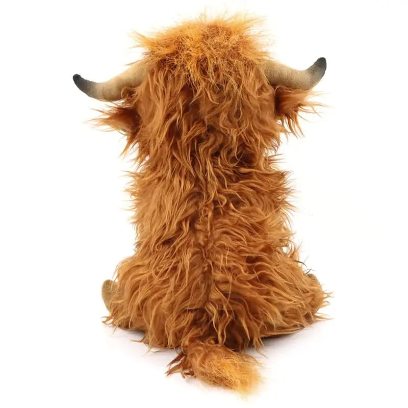 Lindegade | Fluffy Highland Krammedyr – Blød Ko til Unge og Gamle