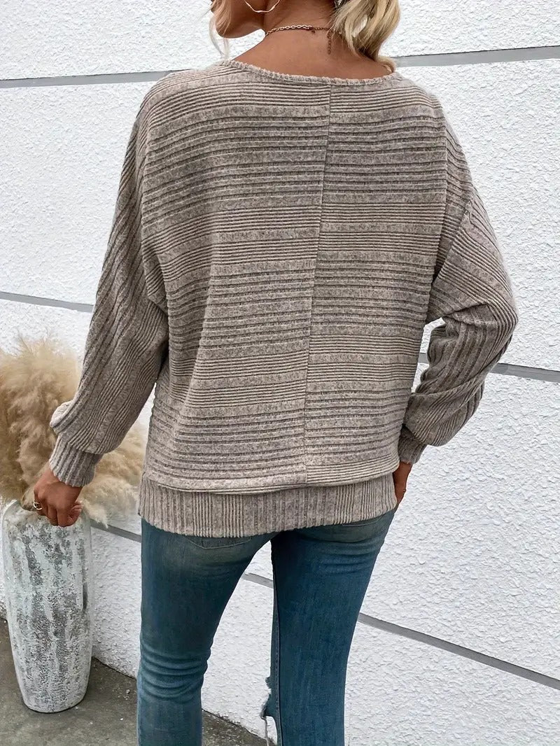 Yolande | Pull ample à col rond pour femme - Image 5