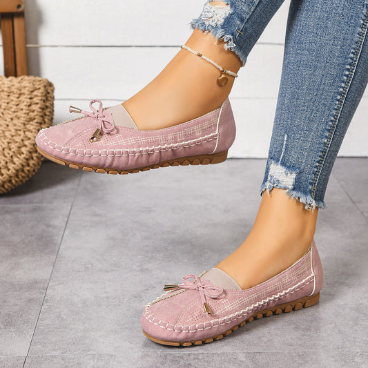 Ortopædiske slip-on loafers med bred pasform og stødabsorberende komfort til damer