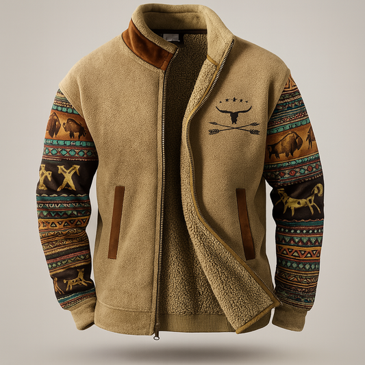 Outdoorjakke i fleece og merino til damer