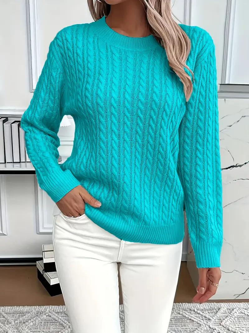 Noëlle | Pull Femme Col Rond Tricot Côtelé - Image 6