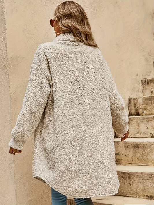 Maud | Manteau Sherpa Oversize Femme - Image 2