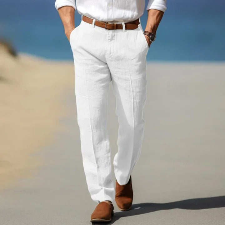 Odilon | Pantalon d'été en lin confortable pour hommes - Image 2