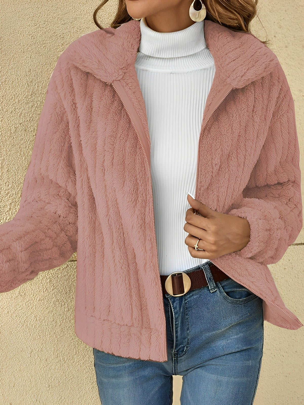 Thérèse | Veste zippée femme coupe décontractée - Image 4
