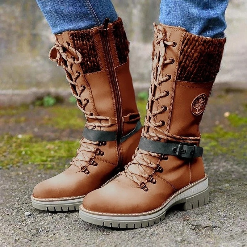Mélina | Bottes Hautes Femme à Lacets - Image 6