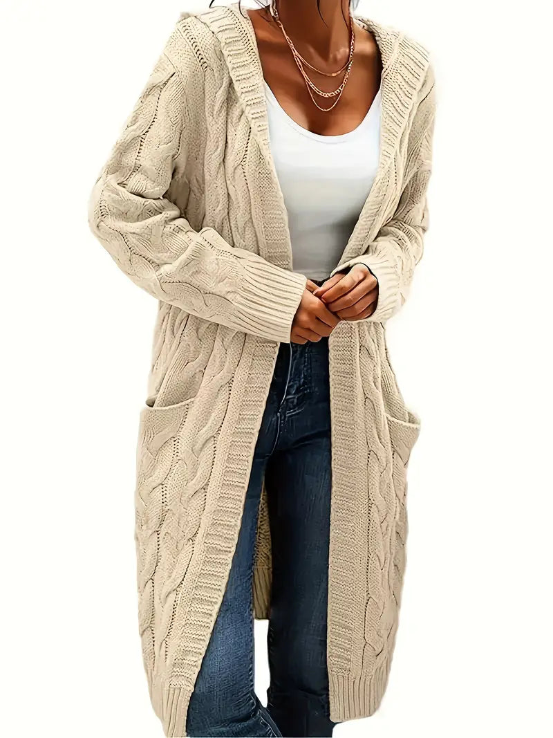 Alyssa | Cardigan Long à Capuche pour Femme - Image 3
