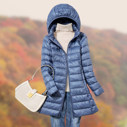 Alba | Manteau d'hiver léger à capuche pour femme - Image 1