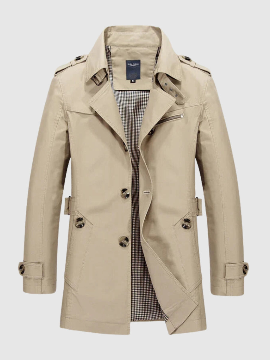 Serge | Trench-coat croisé pour homme - Image 1