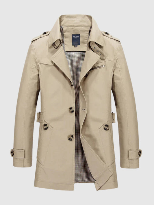 Serge | Trench-coat croisé pour homme - Image 1