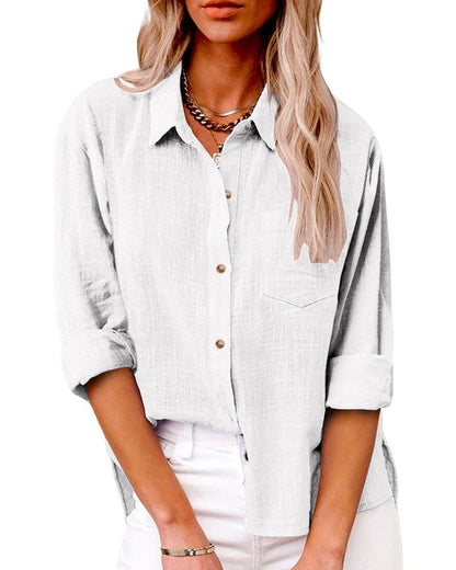 Véronique | Chemise en lin à manches longues pour femmes - Image 7