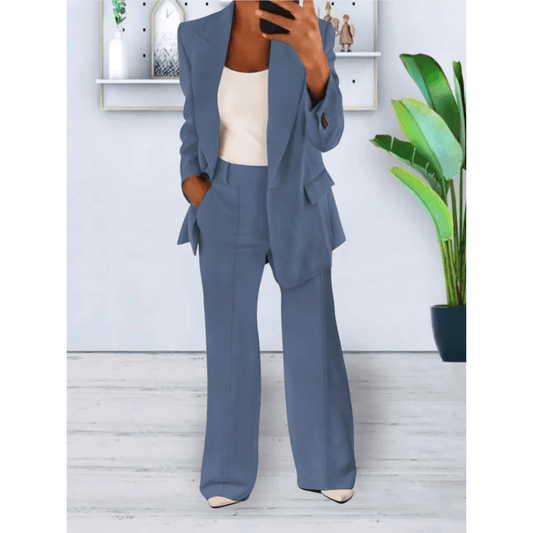 2-delt Jakkesæt til damer med blazer og bukser | Elegant stil og komfort