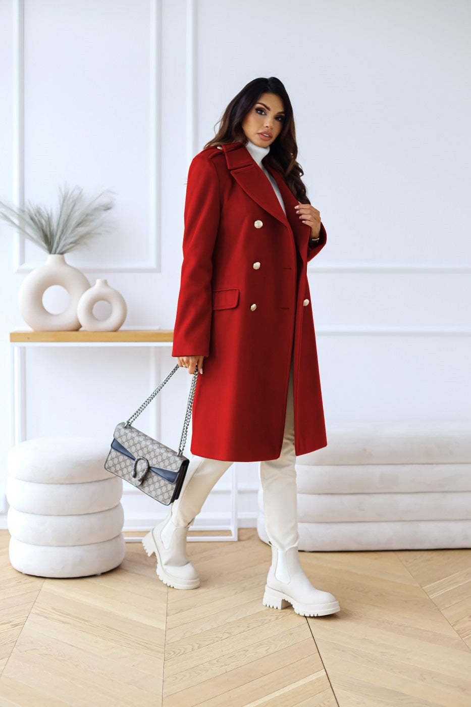 Marianne | Manteau Long Croisé Femme - Image 6