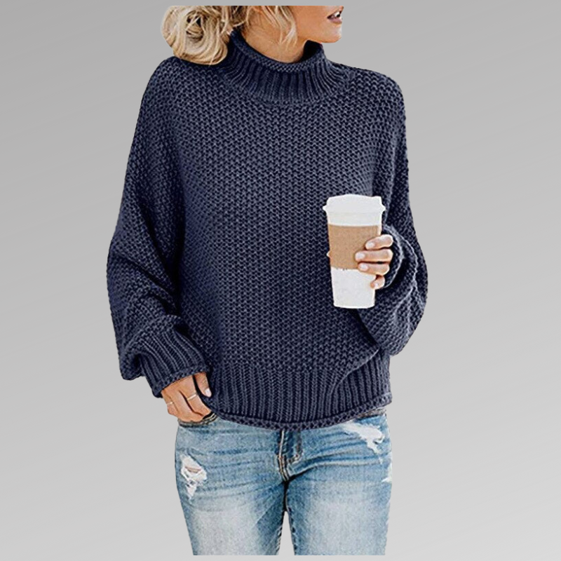 Enora | Pull ample à col roulé pour femme - Image 8