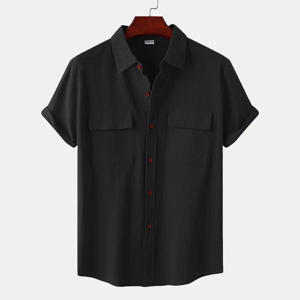 Claude | Chemise à manches courtes avec poches pour l'été - Image 2