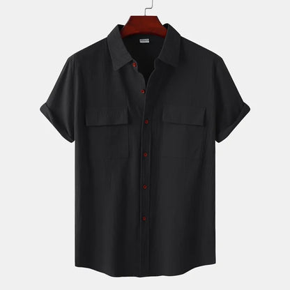 Claude | Chemise à manches courtes avec poches pour l'été - Image 2