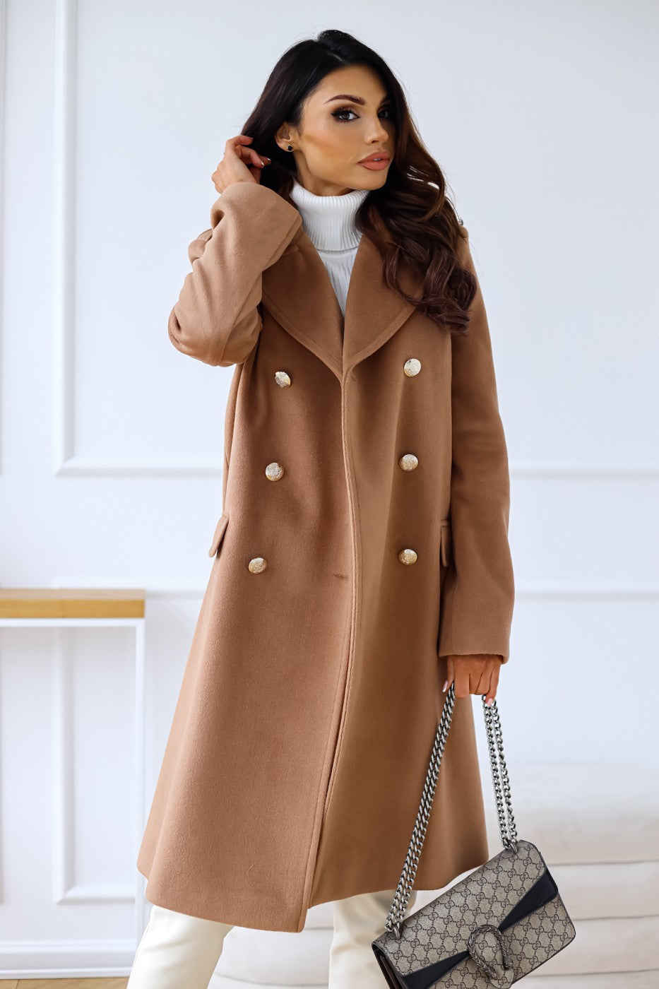 Marianne | Manteau Long Croisé Femme - Image 7