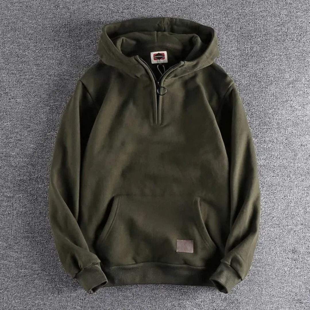 Xav | Veste Homme à Capuche et Demi-Zip - Image 4
