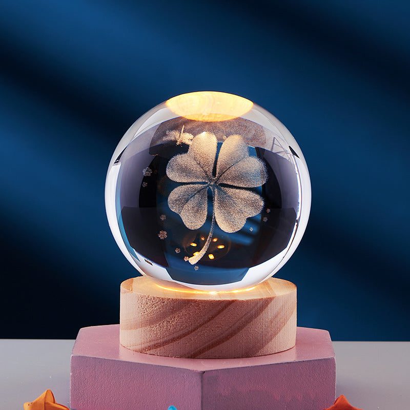 3D Krystal Natlampe