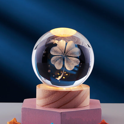 3D Krystal Natlampe