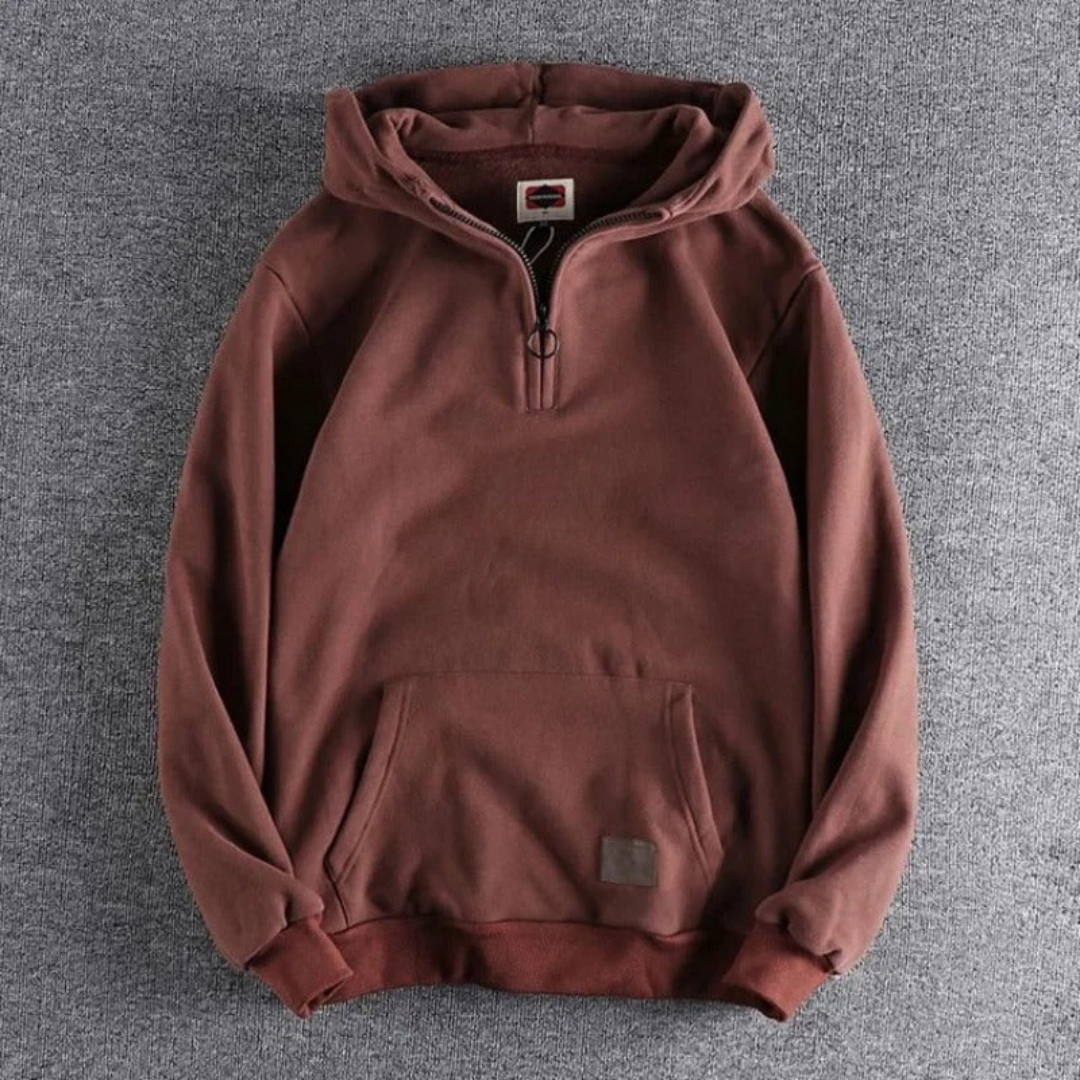 Xav | Veste Homme à Capuche et Demi-Zip - Image 3