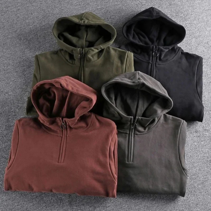 Xav | Veste Homme à Capuche et Demi-Zip - Image 2