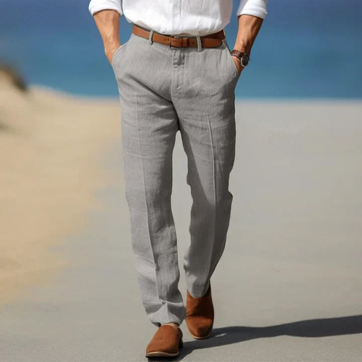 Odilon | Pantalon d'été en lin confortable pour hommes - Image 5