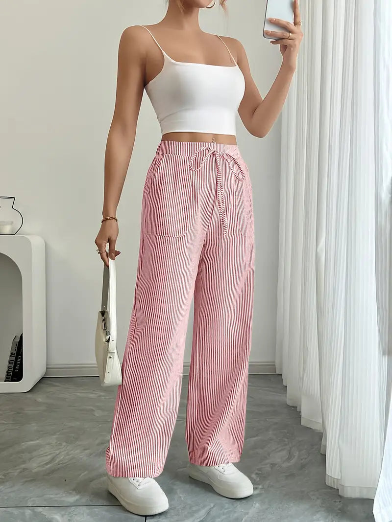 Véronica | Pantalon rayé élégant avec poches pour un confort stylé - Image 8