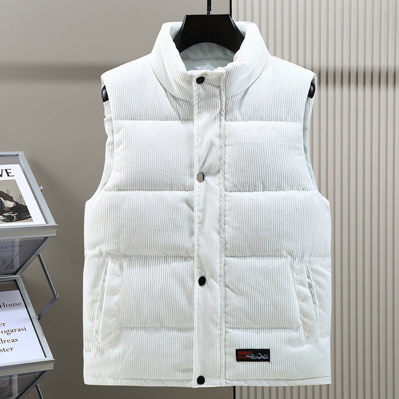 Julio | Gilet matelassé en velours côtelé pour homme - Image 3