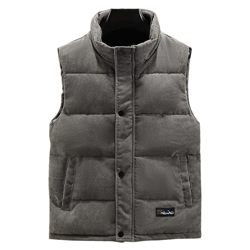 Julio | Gilet matelassé en velours côtelé pour homme - Image 5
