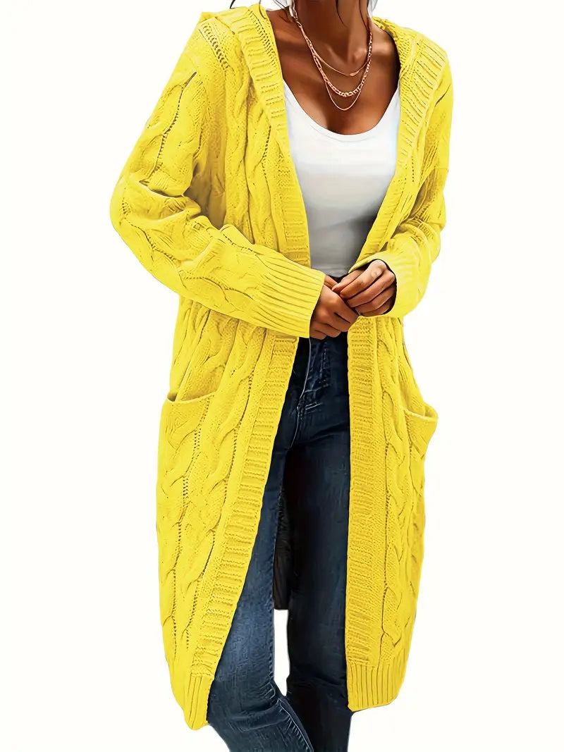 Alyssa | Cardigan Long à Capuche pour Femme - Image 17