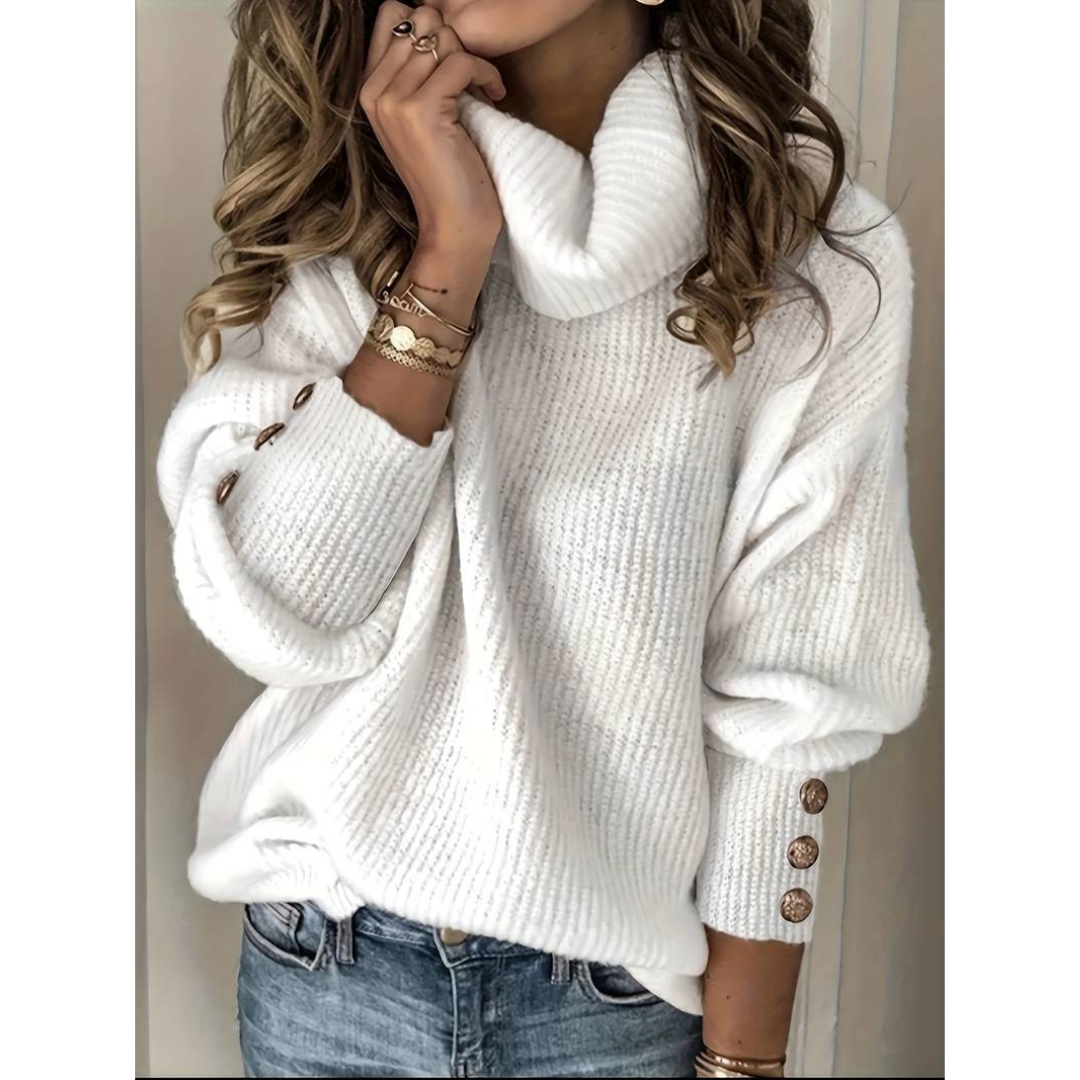 Esmeralda | Pull Femme Col Roulé Manches Longues - Image 1