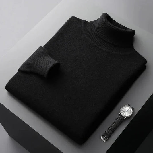 Mika | Pull Homme Col Roulé Manches Longues - Image 2
