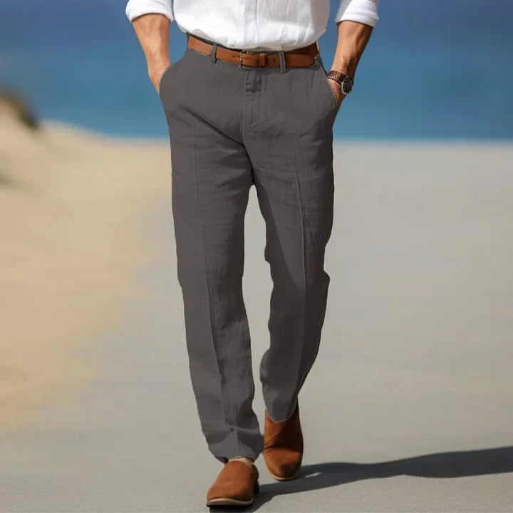 Odilon | Pantalon d'été en lin confortable pour hommes - Image 6