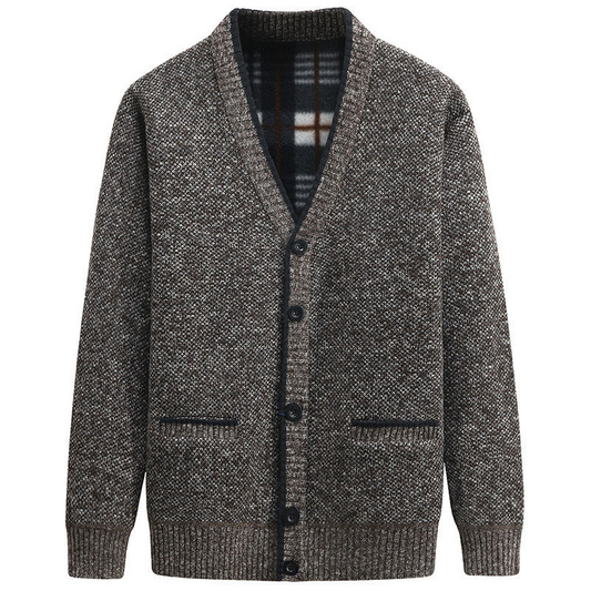 Stéphane | Cardigan Homme Boutonné Col en V - Image 2