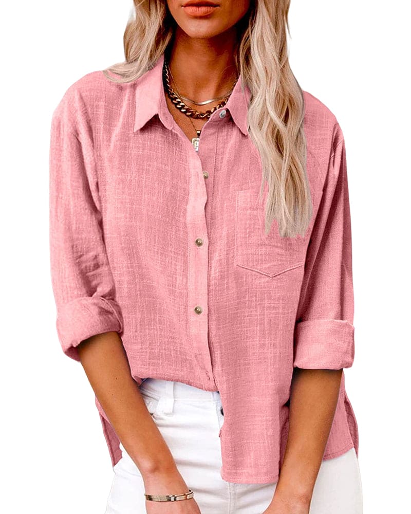 Véronique | Chemise en lin à manches longues pour femmes - Image 4