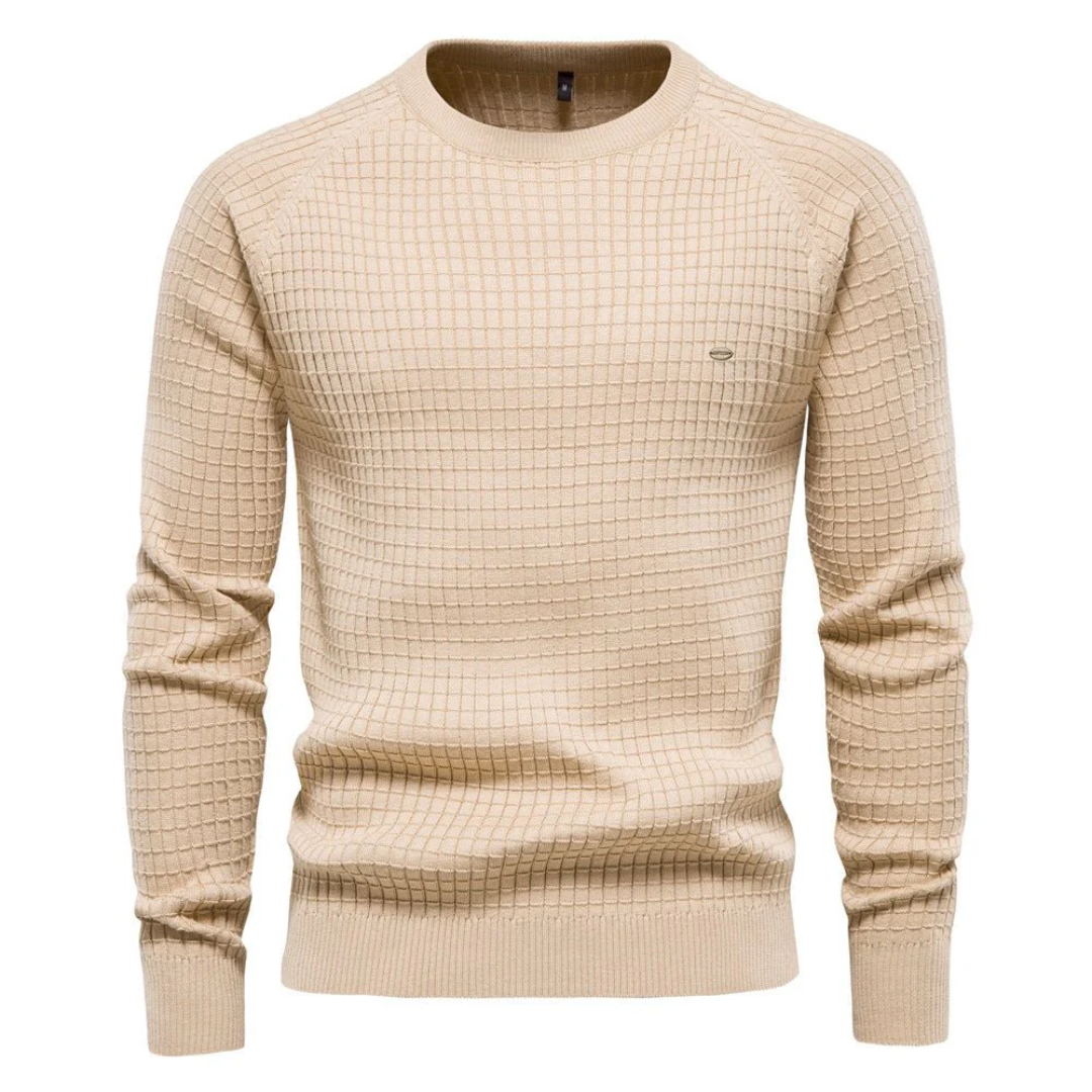 Grégory | Pull texturé à manches longues et col rond pour homme - Image 5