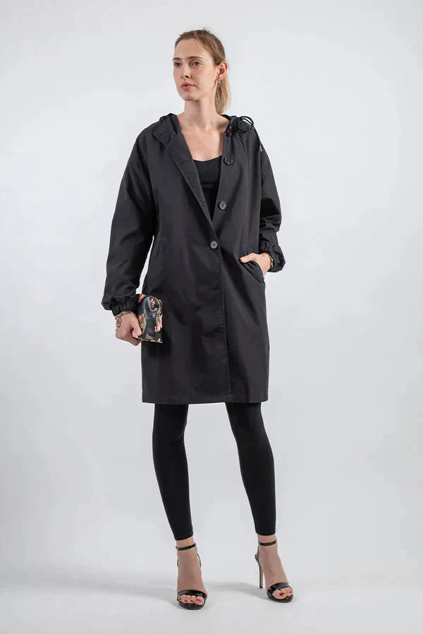 Maéva | Manteau mi-long à capuche pour femme - Image 9